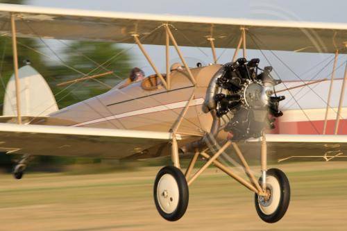 A Biplane Landing at Brodhead, WI