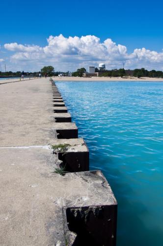 A View Back to Kenosha from the Lighthouse