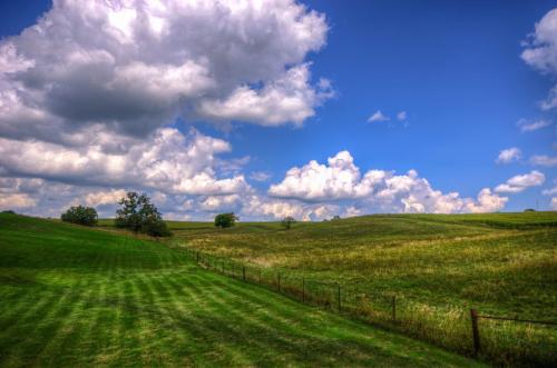 Blue Sky Farm Yard Fence