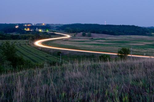 Country Road Car Light Trail