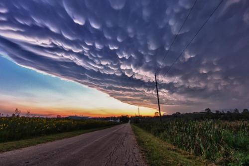 Crazy Summer Storm Clouds Cosume The Sunset