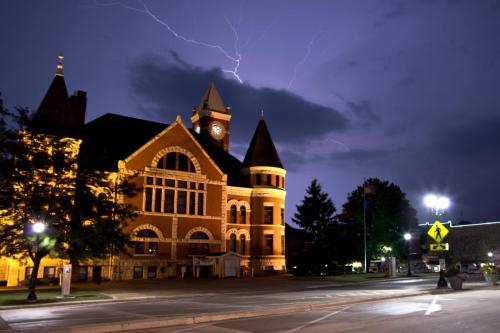 Green County Courthouse Lightning 2