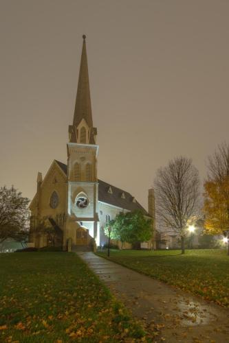 Monroe Arts Center - Foggy Night