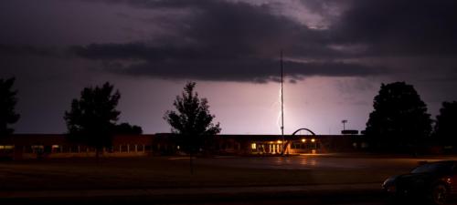 Monroe High School Lightning Sky