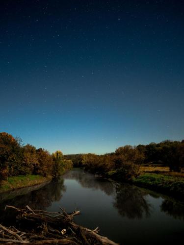 Moonlight and Stars over the Pecatonica River