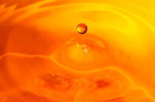 Orange Droplet Splash 2