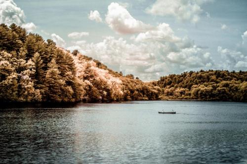 Paddling on Cox Hollow Lake