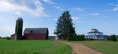 Round House with a Square Barn