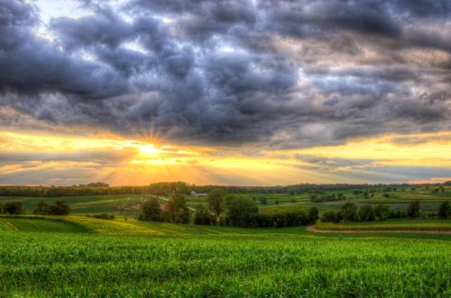 Rural Hills - Sunset Wednesday