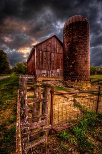 Stormy Old Farm