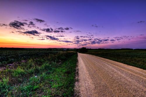 Sunset Gravel Road