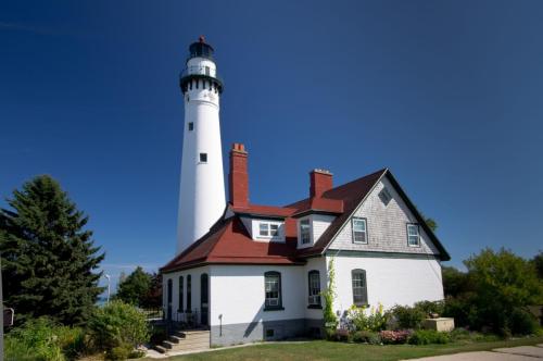 Wind Point Lighthouse in Racine, Wisconsin